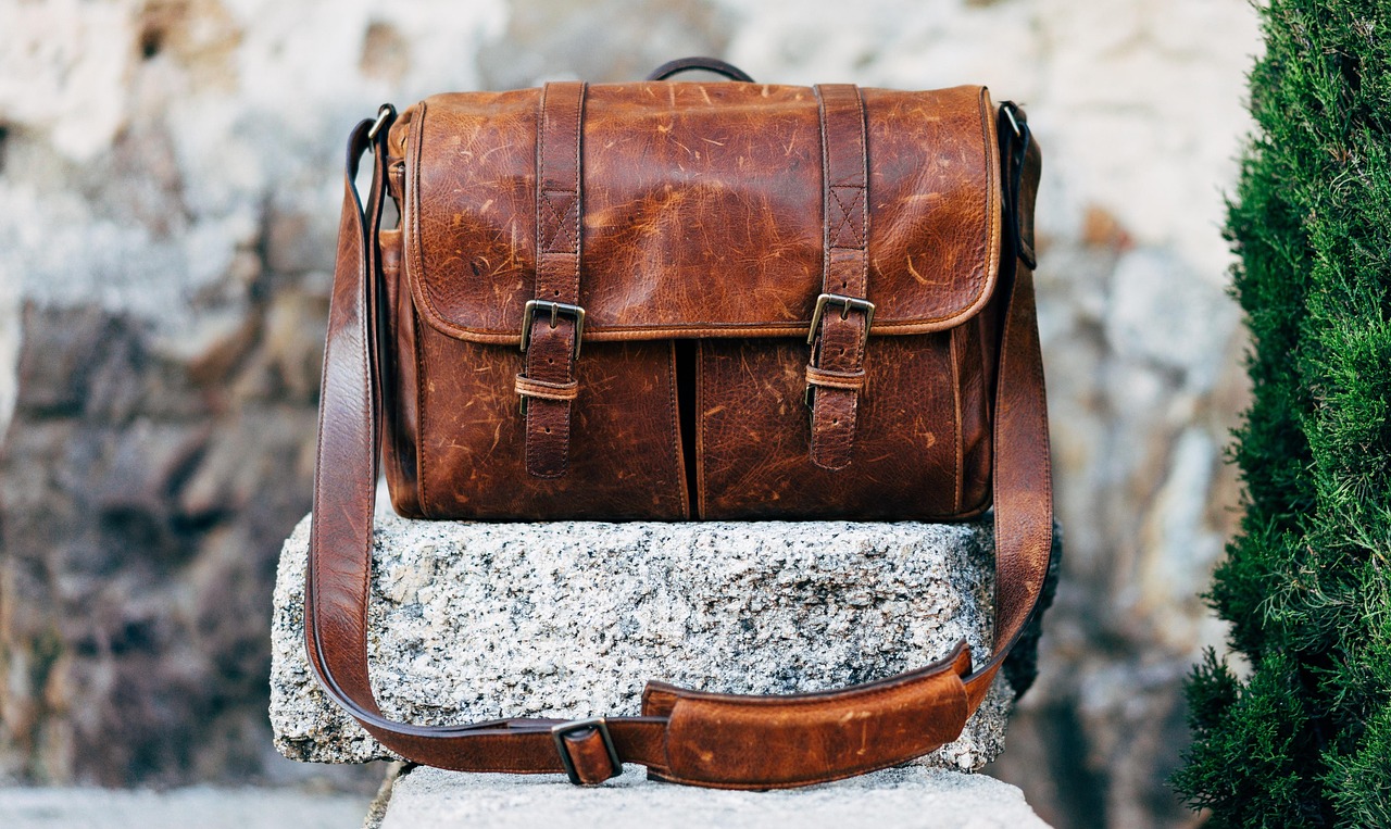 leather bag closeup